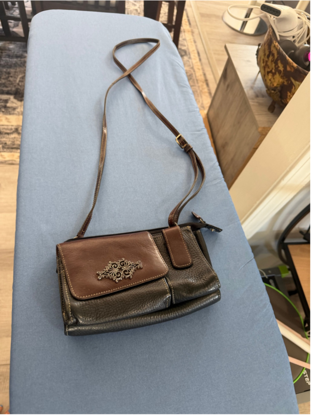 Women's Brighton Crossbody Bag One Size Black and Brown
